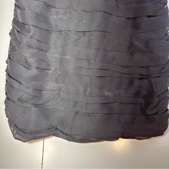 Walter By Walter Baker Black Ruched Chiffon Strapless Party Mini Dress NWT S - Picture 11 of 16
